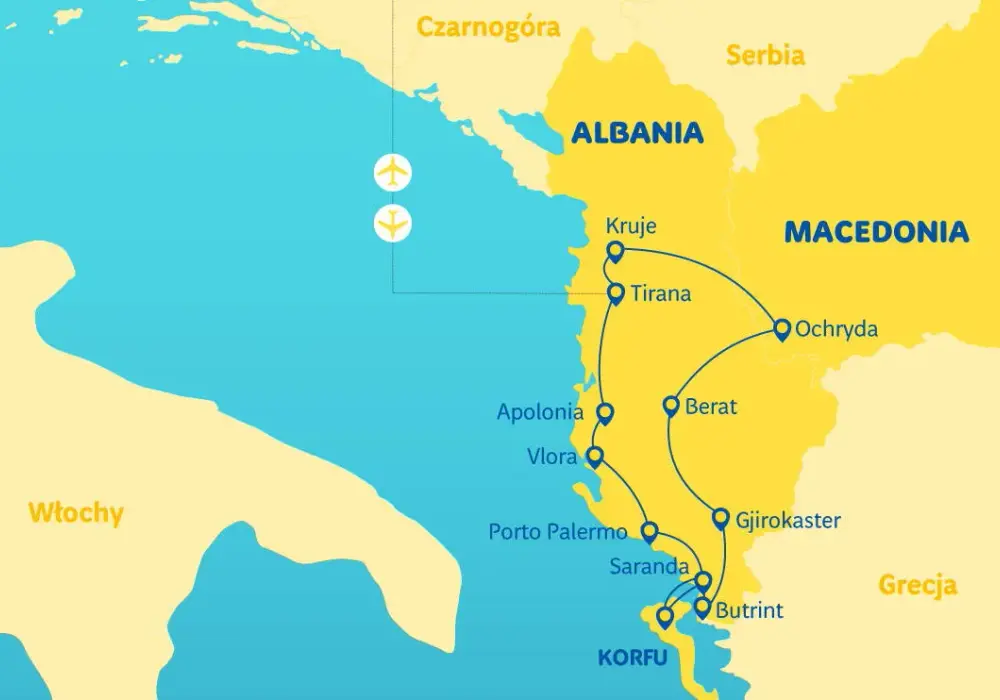 Mapa Albanii - Odkryj krainę tajemniczych zakątków