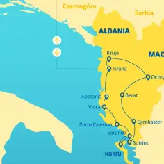 Mapa Albanii - Odkryj krainę tajemniczych zakątków