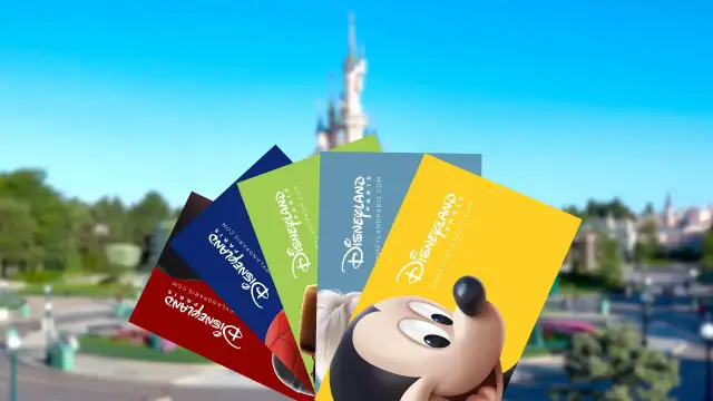 Bilety do Disneyland Paris, z zamkiem w tle. Gdzie jest Disneyland? Tutaj!